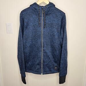 FREEDOM TRAIL by KYODAN Mens Blue and Black Hooded Zip-Up Sweatshirt Size M